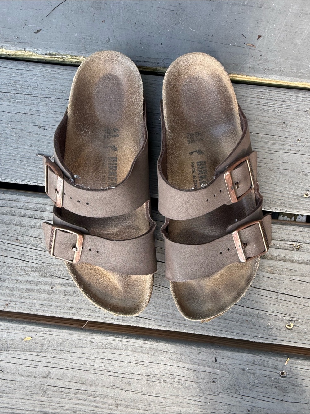 Birkenstock Arizona Mocha Brown Sandals 41 - Picture 2 of 8
